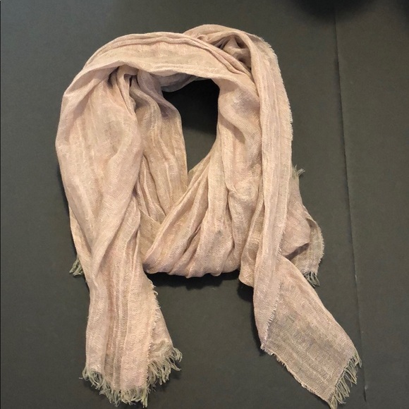 Accessories - Light Pink Flax Scarf